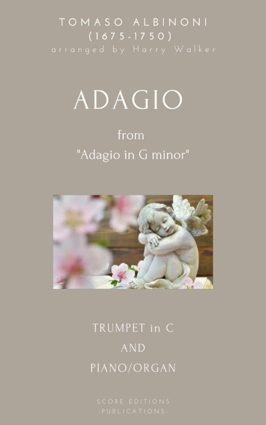 Adagio - Albinoni (for Trumpet in C and Piano/Organ) C Trumpet scores gallery preview page 1