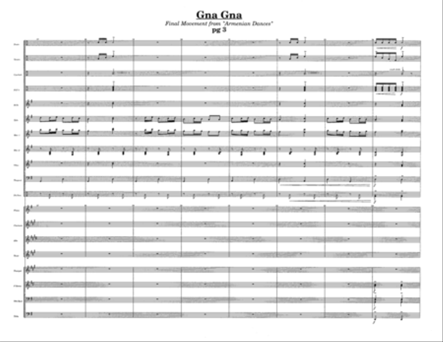Gna Gna - from Armenian Dances w/Tutor Tracks Percussion Ensemble scores gallery preview page 5