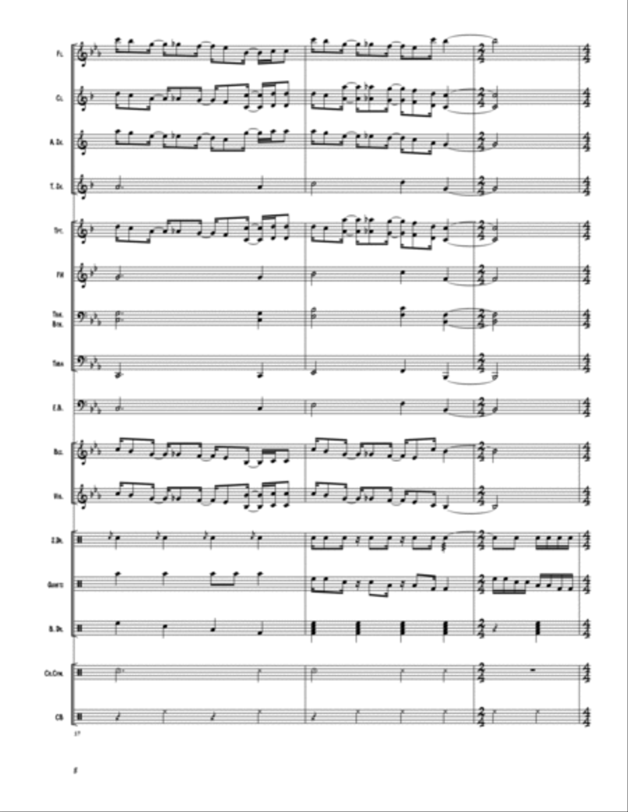 Iron Man Marching Band scores gallery preview page 5