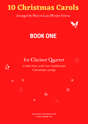 10 Christmas Carols (Book ONE) - Clarinet Quartet