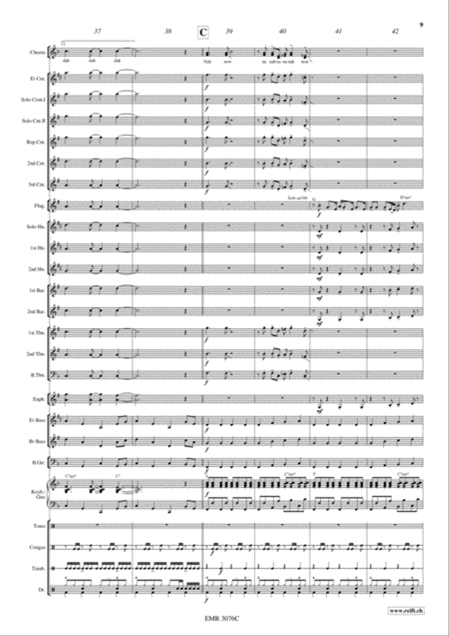 Disco Lady 4-Part scores gallery preview page 10