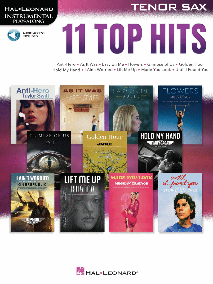 11 Top Hits for Tenor Sax Tenor Saxophone scores gallery preview page 1