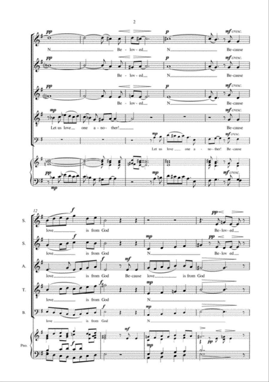 God is Love God is Love Choir scores gallery preview page 3