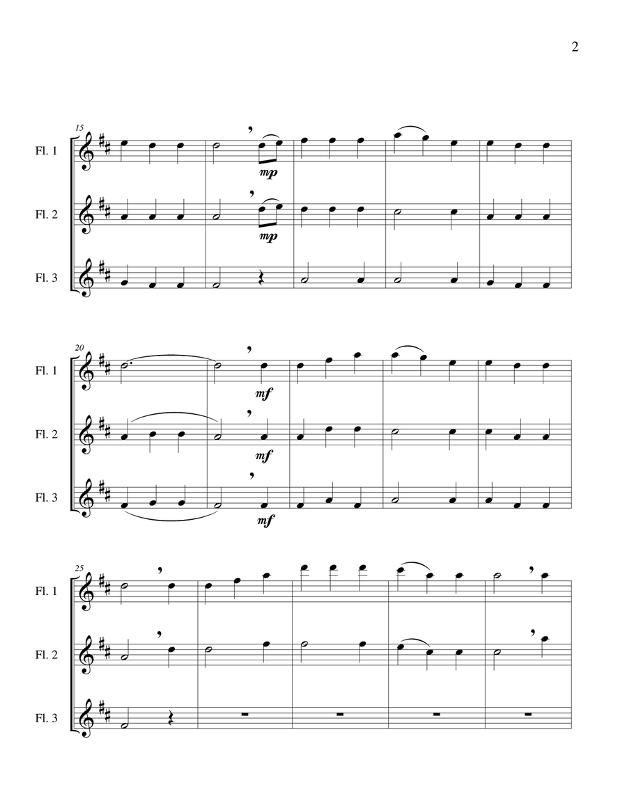 Sweet Betsy from Pike - Flute Trio Flute Trio scores gallery preview page 4