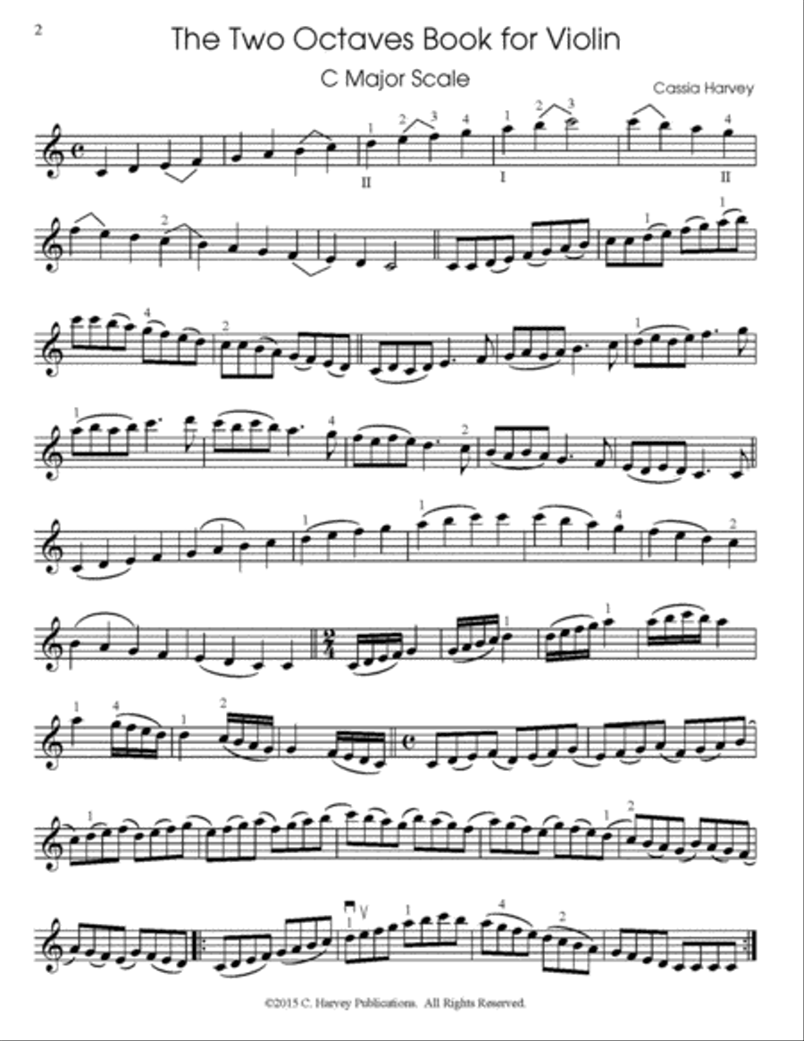 The Two Octaves Book for Violin Violin scores gallery preview page 2