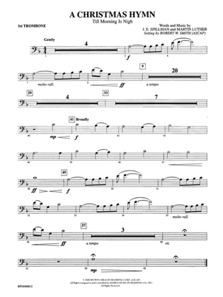 A Christmas Hymn: 1st Trombone