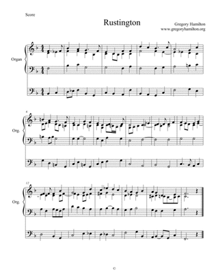Rustington - Sing with all the Saints in Glory - Alternative Harmonization