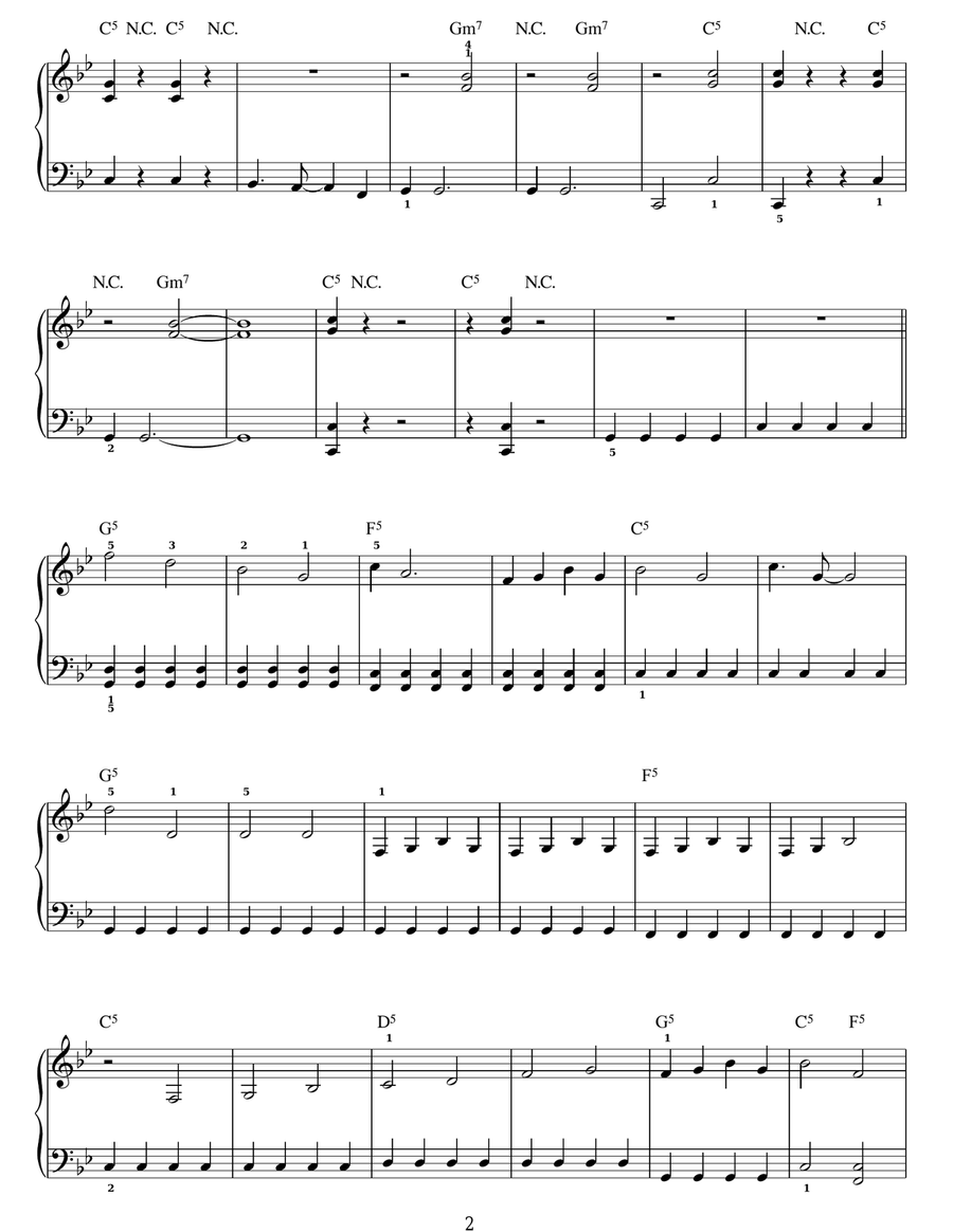 Angry Dance Easy Piano scores gallery preview page 2