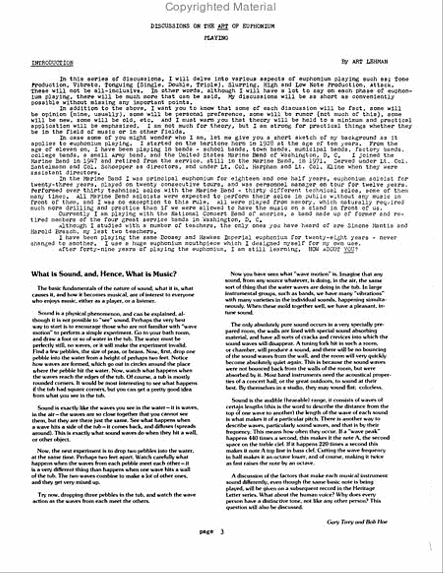 Volume I- The Art of the Euphonium Euphonium scores gallery preview page 4
