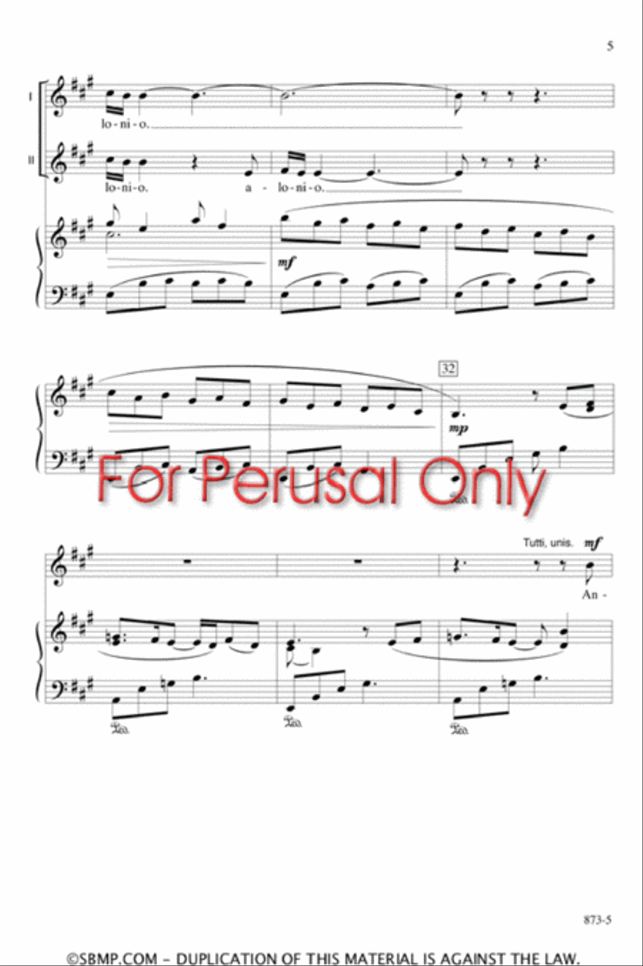 Antonio - Two-part Octavo 2-Part scores gallery preview page 4