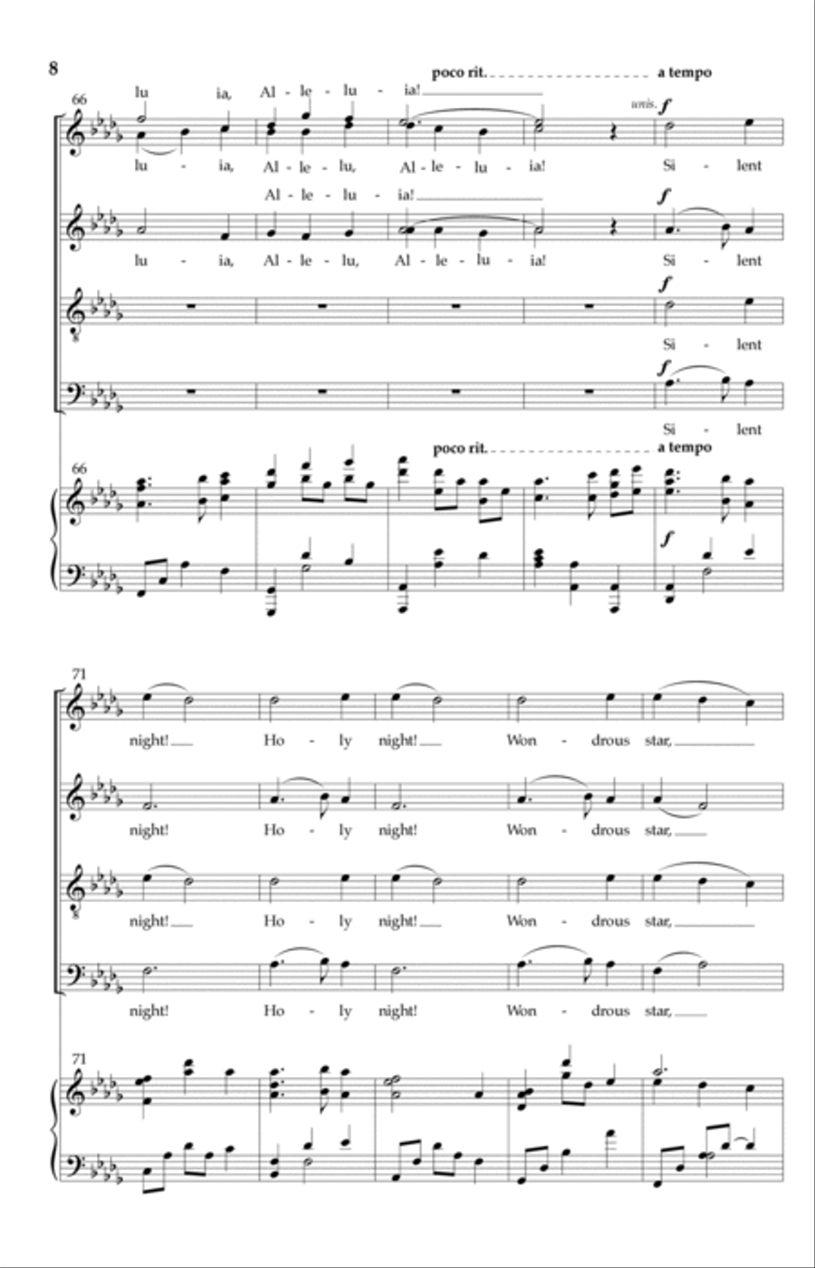 Silent Night Silent Night 4-Part scores gallery preview page 7