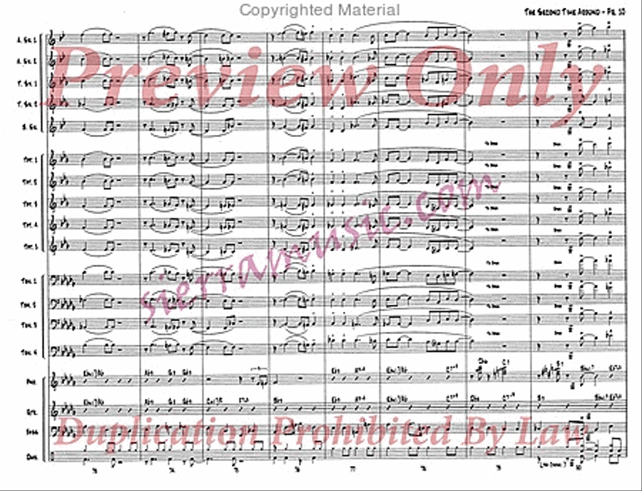 The Second Time Around (Pro) Jazz Ensemble scores gallery preview page 11