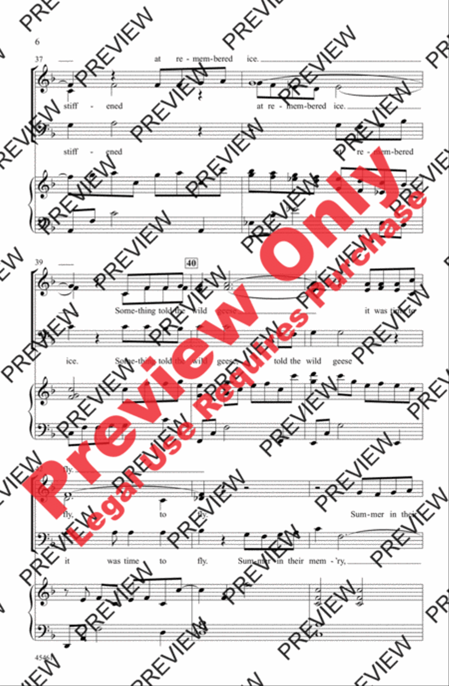Something Told the Wild Geese 3-Part scores gallery preview page 13