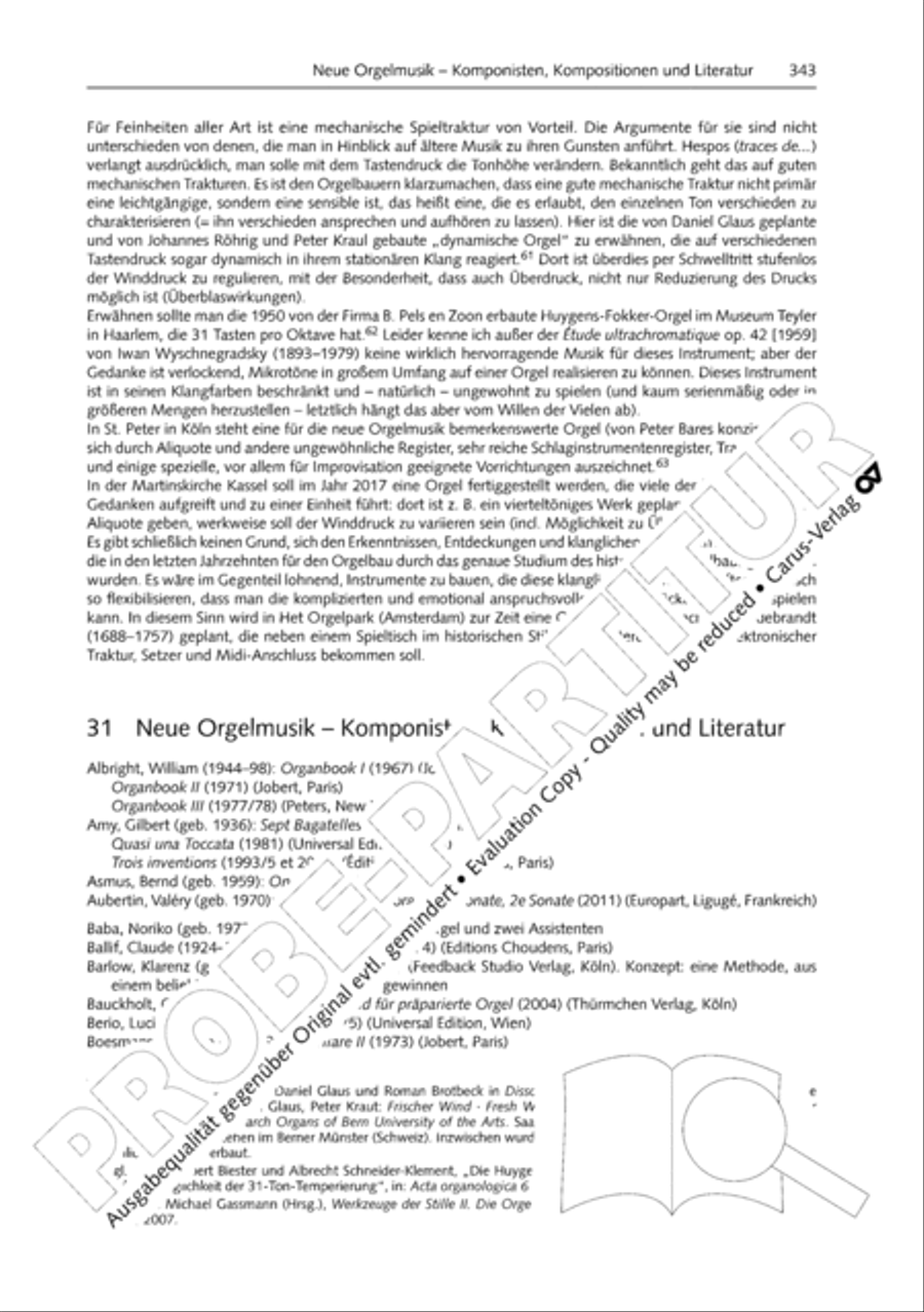 Orgelschule zur historischen Auffuhrungspraxis Organ Solo scores gallery preview page 344