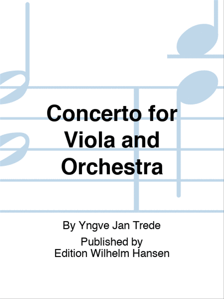 Book cover for Concerto for Viola and Orchestra