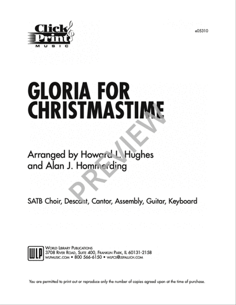 Gloria for Christmastime Gloria for Christmastime Christmas scores gallery preview page 6