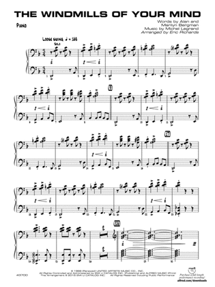 The Windmills of Your Mind: Piano Accompaniment