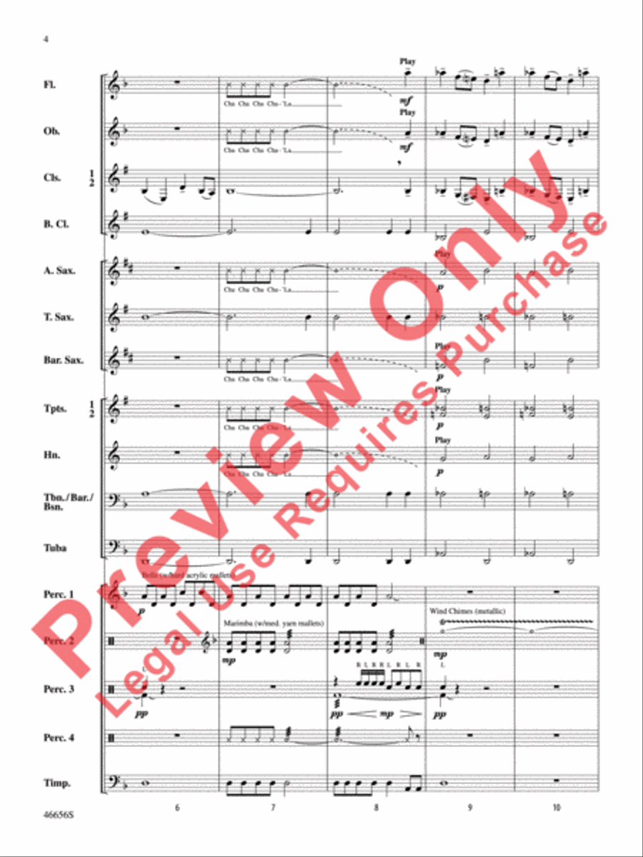 Cha'La Concert Band scores gallery preview page 5