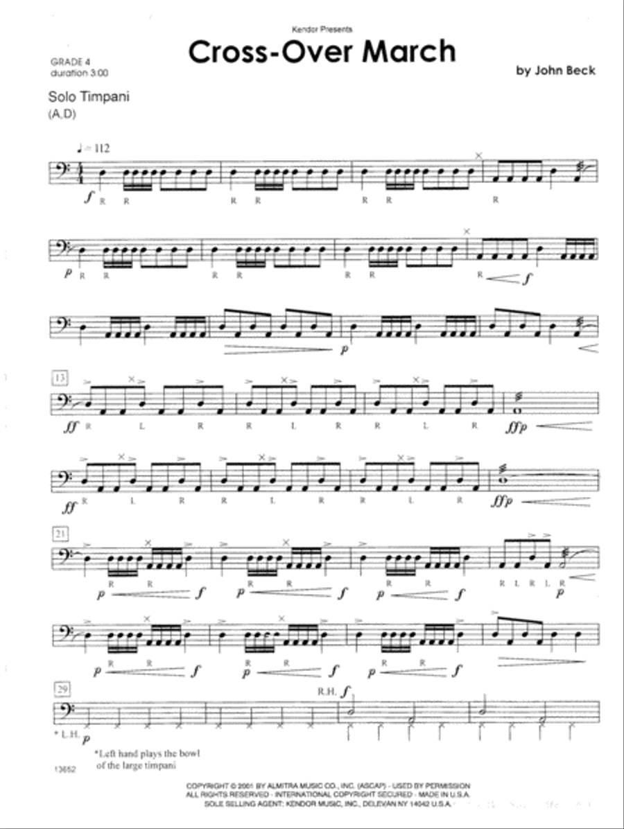 Cross-Over March Cross-Over March Percussion scores gallery preview page 2