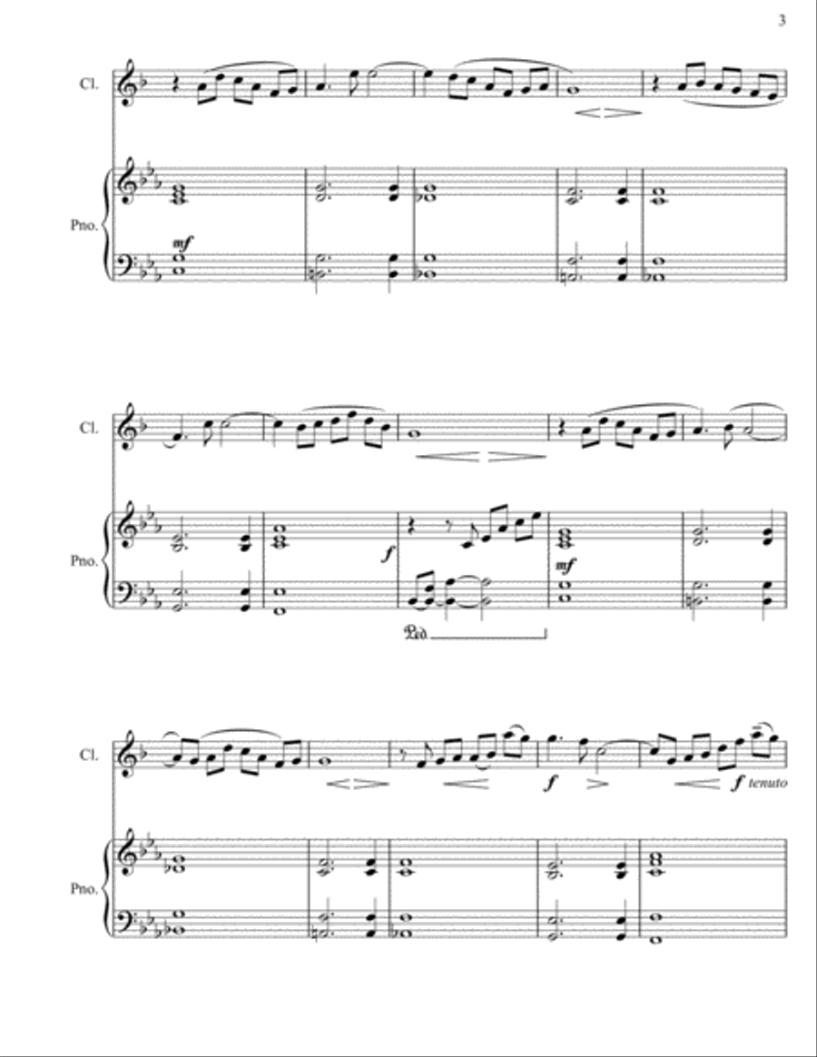 Reflections - Clarinet Clarinet Solo scores gallery preview page 4