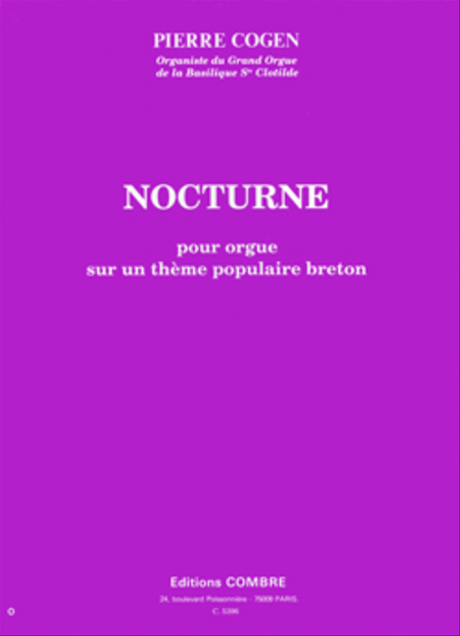 Nocturne (sur un theme populaire breton) Organ scores gallery preview page 1