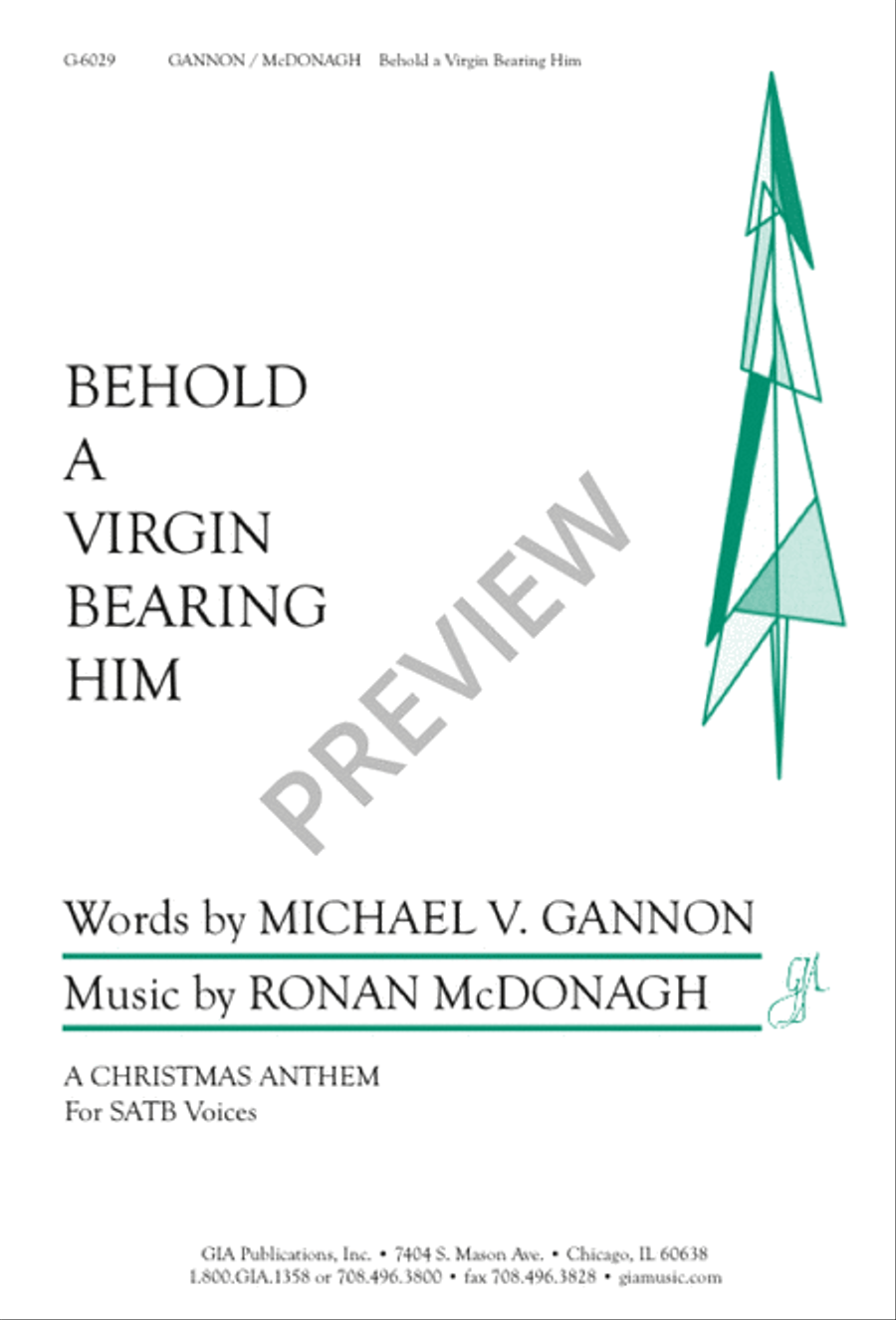 Behold a Virgin Bearing Him 4-Part scores gallery preview page 1