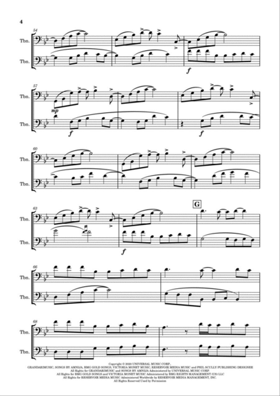 Positions Trombone Duet scores gallery preview page 5