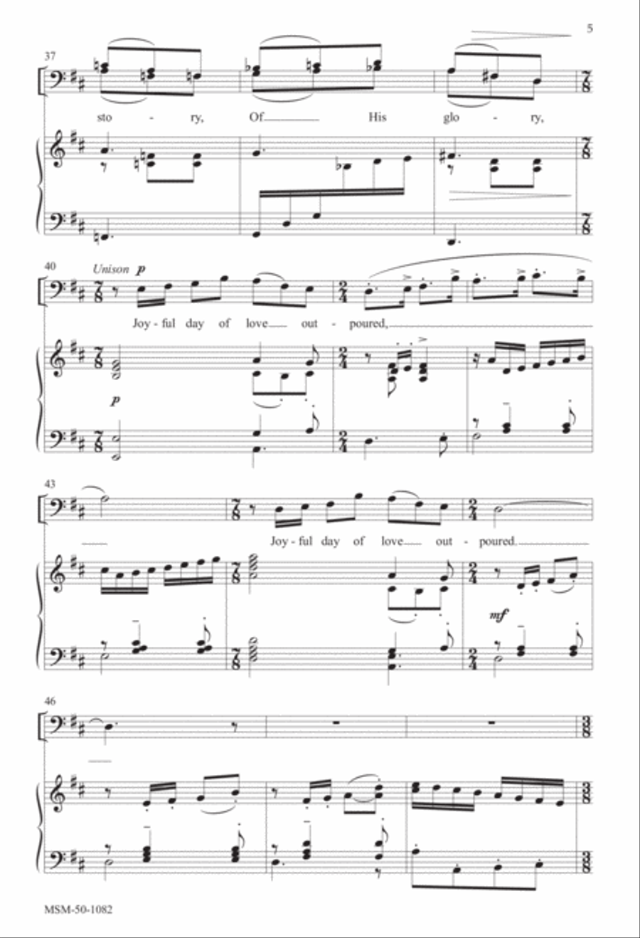 Come, Adore Him 4-Part scores gallery preview page 4