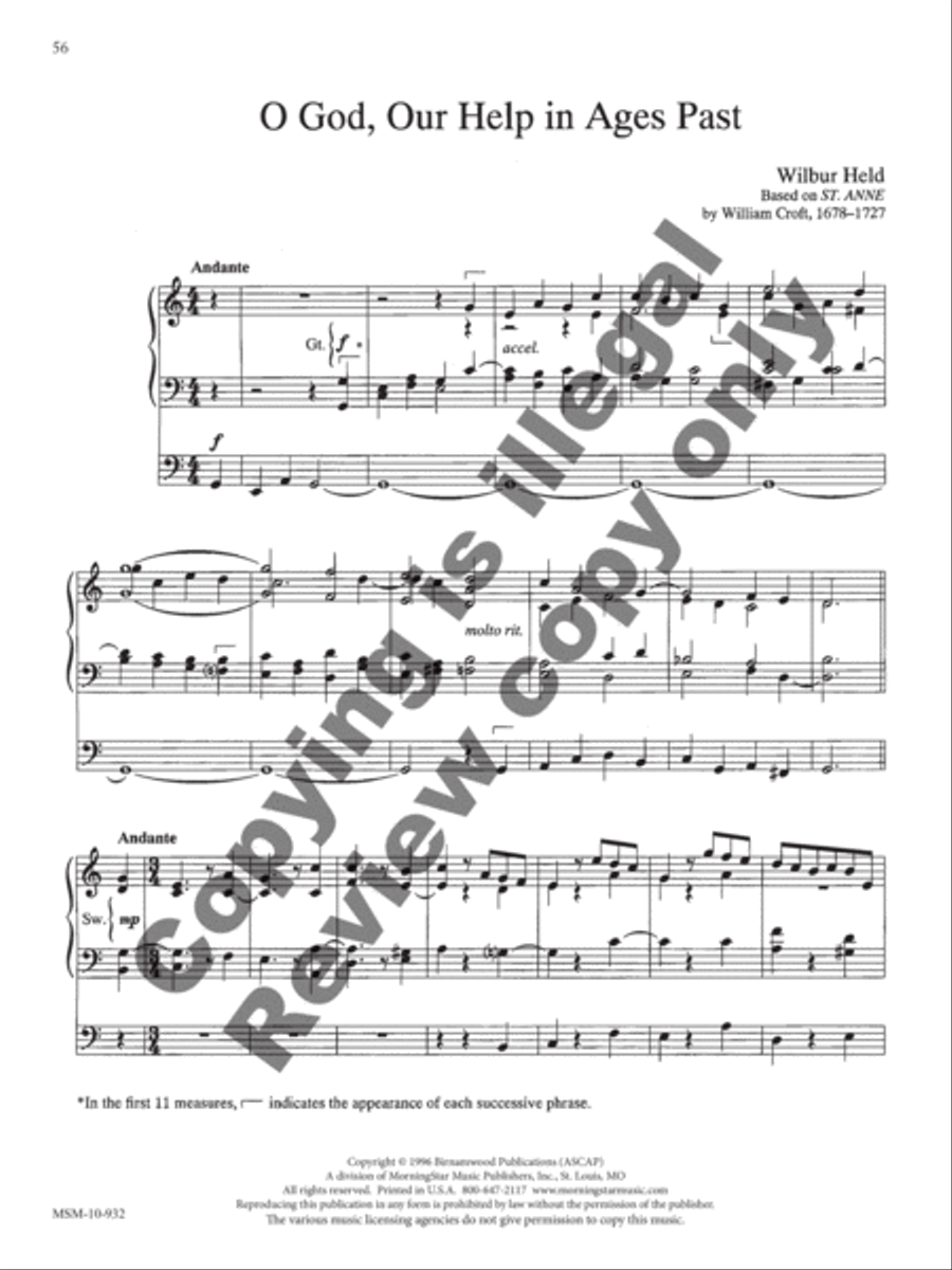 The Wilbur Held Organ Collection: A Centenary Edition Organ scores gallery preview page 20