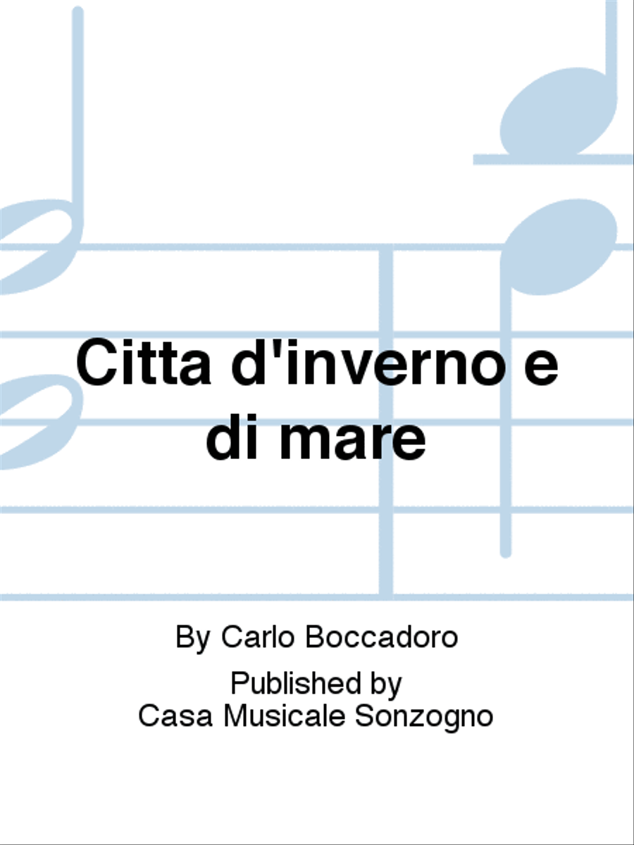 Città d'inverno e di mare Piano Duet scores gallery preview page 1