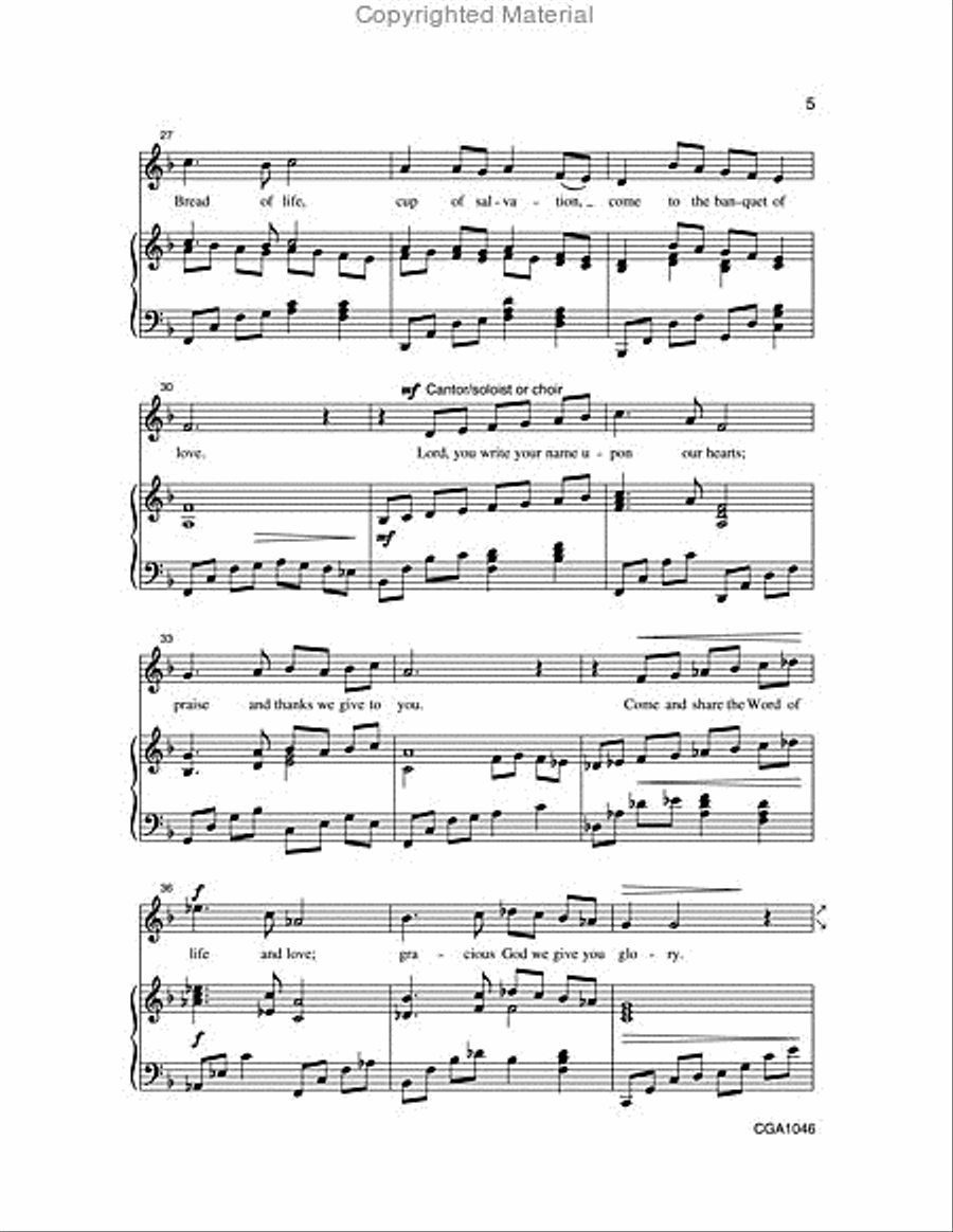 Taste and See 4-Part scores gallery preview page 5