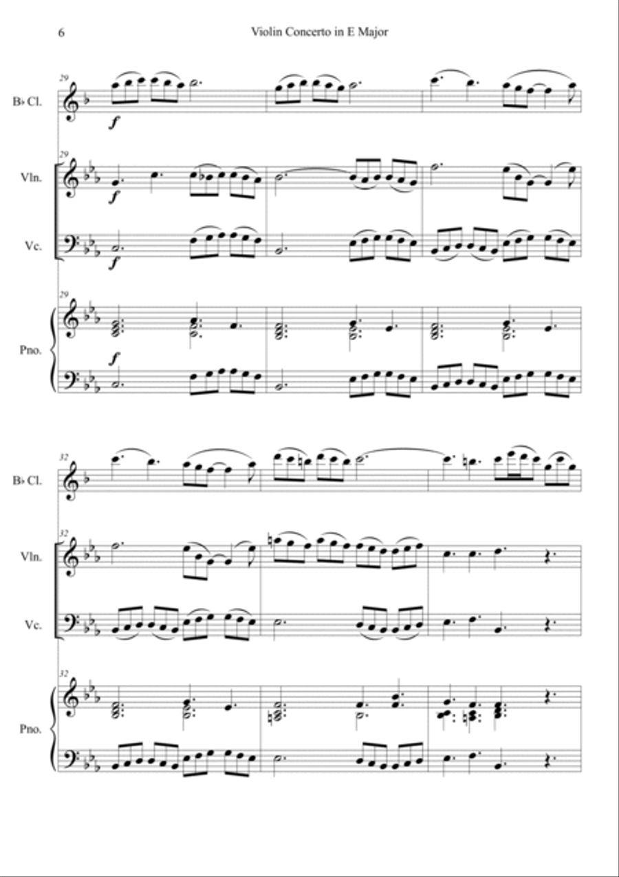 The Four Seasons Spring 3rd Movement in Eb Clarinet scores gallery preview page 6