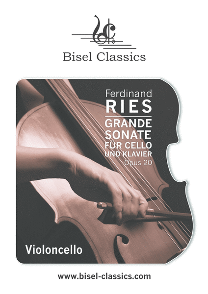 Grande Sonate fur Cello und Klavier, Opus 20 - Cello Part