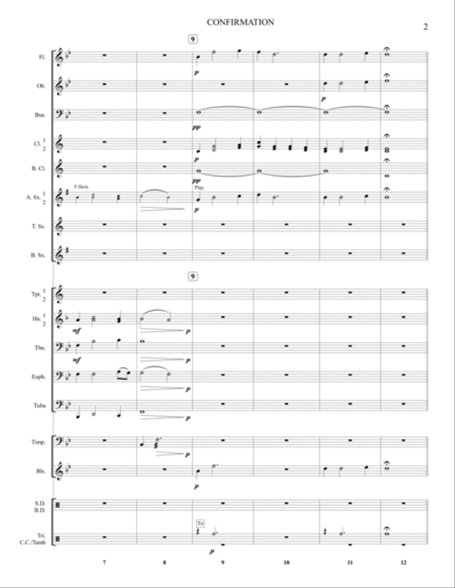 Confirmation Concert Band scores gallery preview page 3