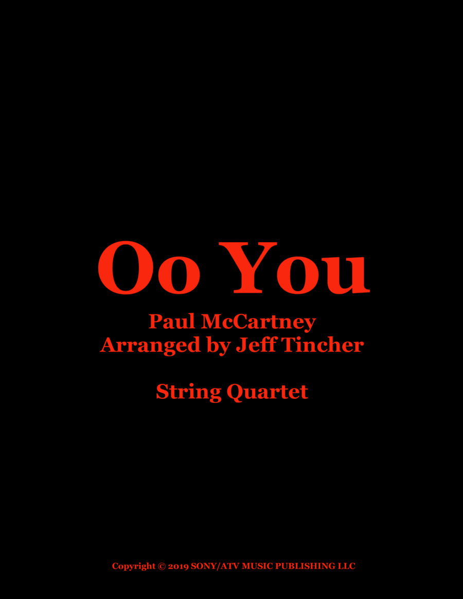 Oo You String Quartet scores gallery preview page 1