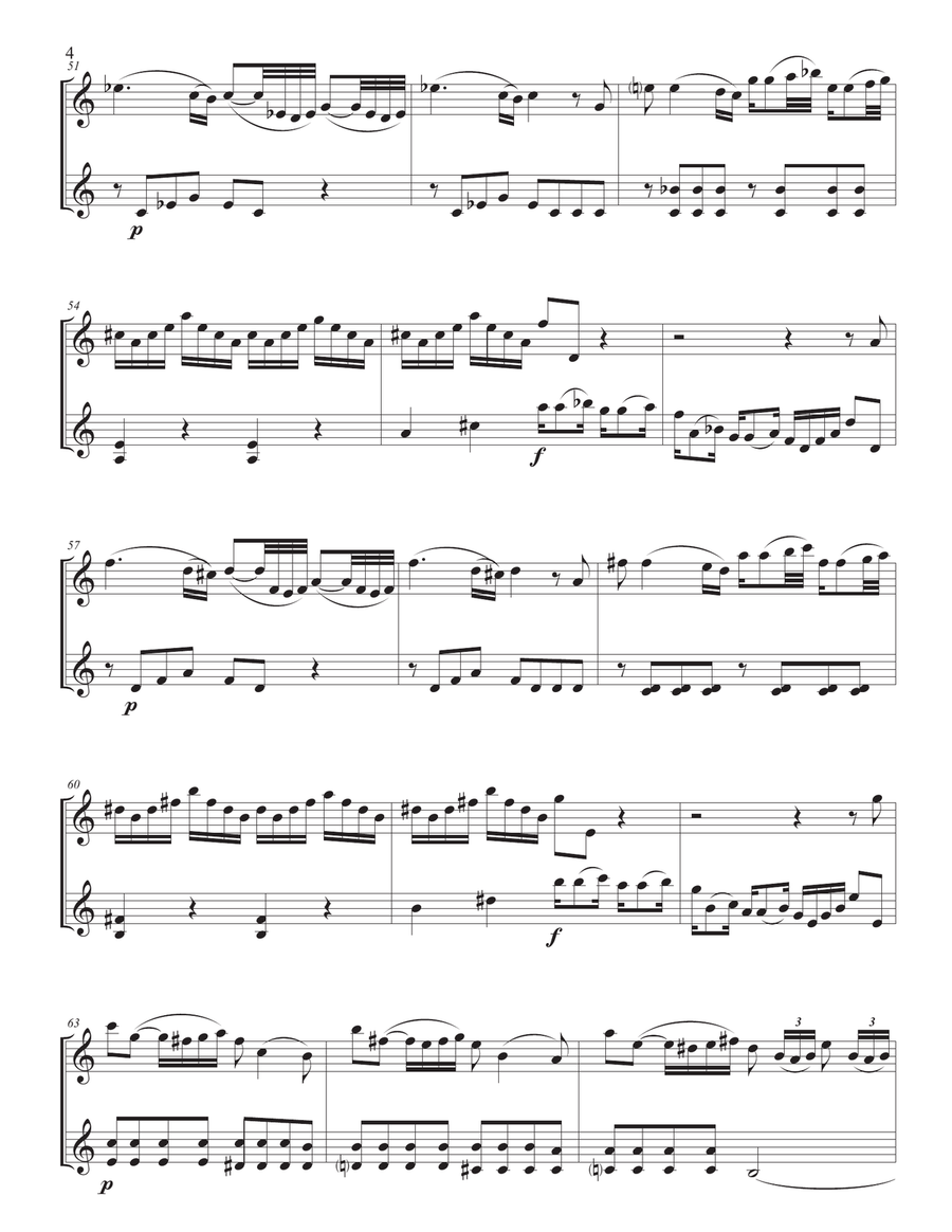 Concerto in a minor, TWV 51:a2 String Duet scores gallery preview page 5
