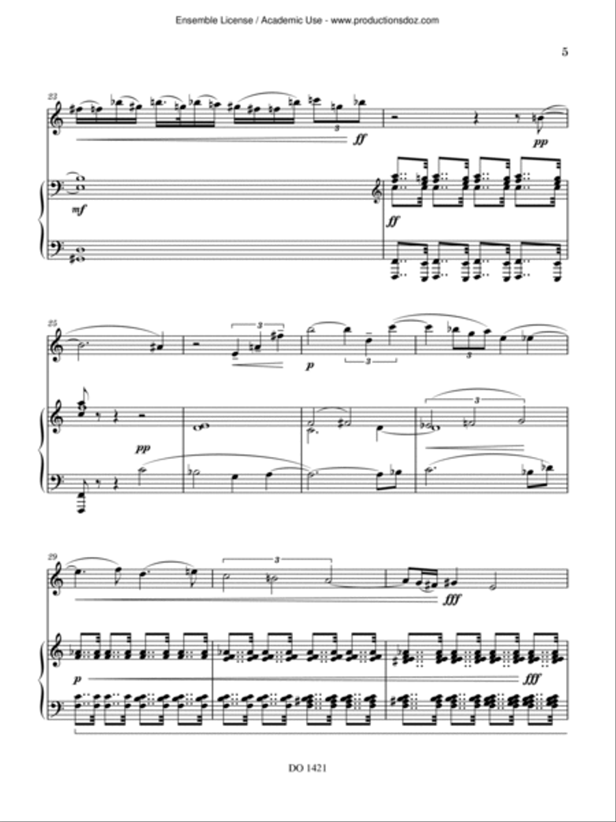 La disperazione degli angeli Clarinet Solo scores gallery preview page 5