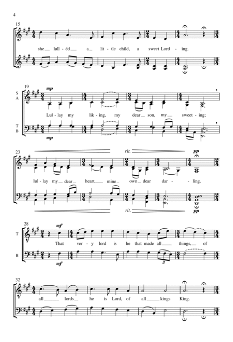 Lullay, my liking 4-Part scores gallery preview page 3