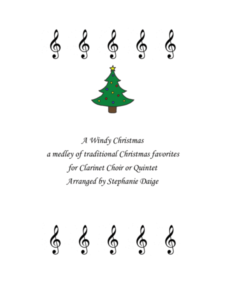 A Windy Christmas for Clarinet Choir or Quintet image number null