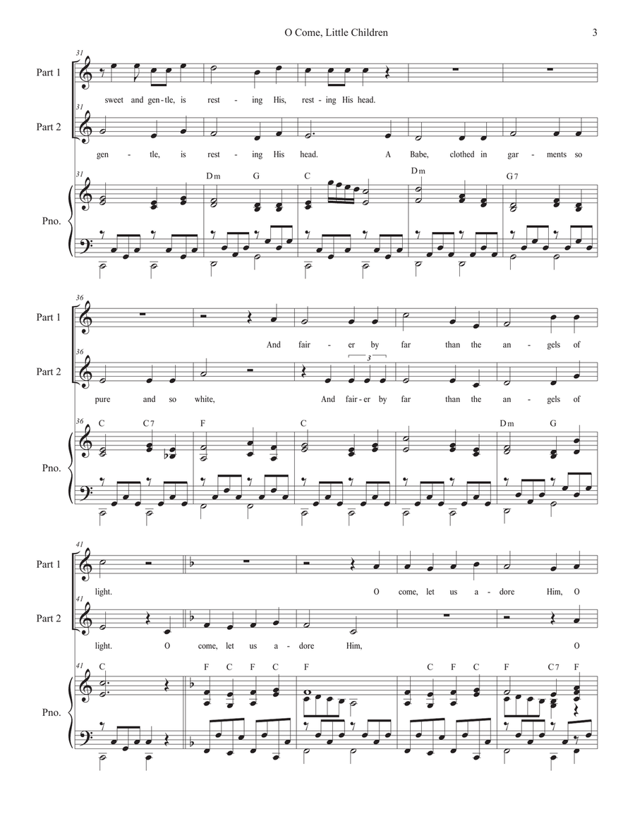 O Come, Little Children (with 