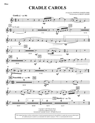 Cradle Carols (from Carols For Choir And Congregation) - Oboe