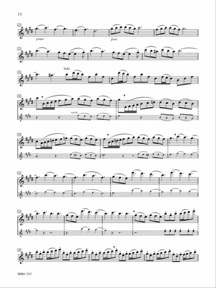 Vivaldi: The Four Seasons for Flute Flute Solo scores gallery preview page 4