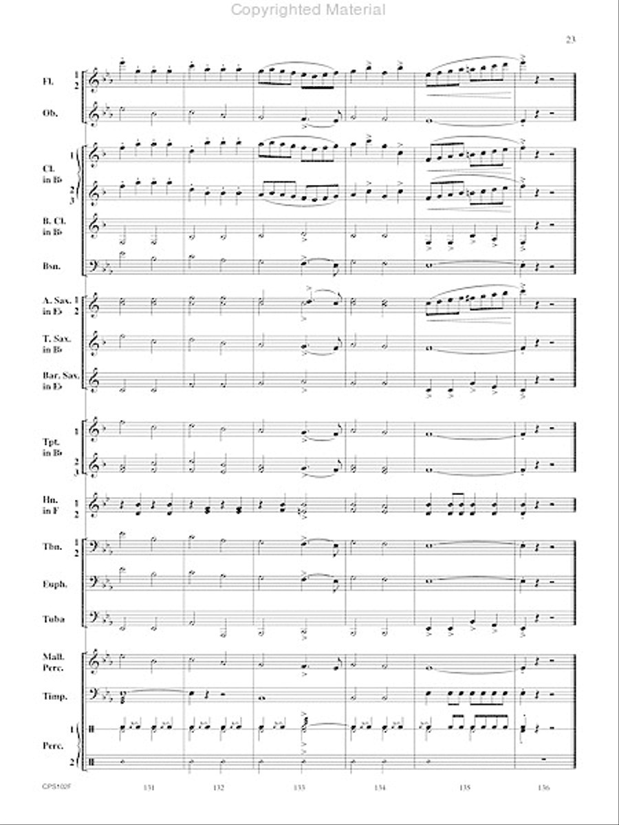 Rifle Regiment Rifle Regiment Concert Band scores gallery preview page 24