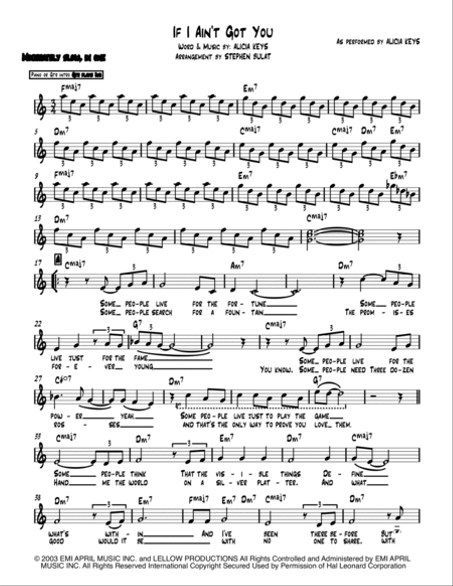 If I Ain't Got You Large Ensemble scores gallery preview page 2