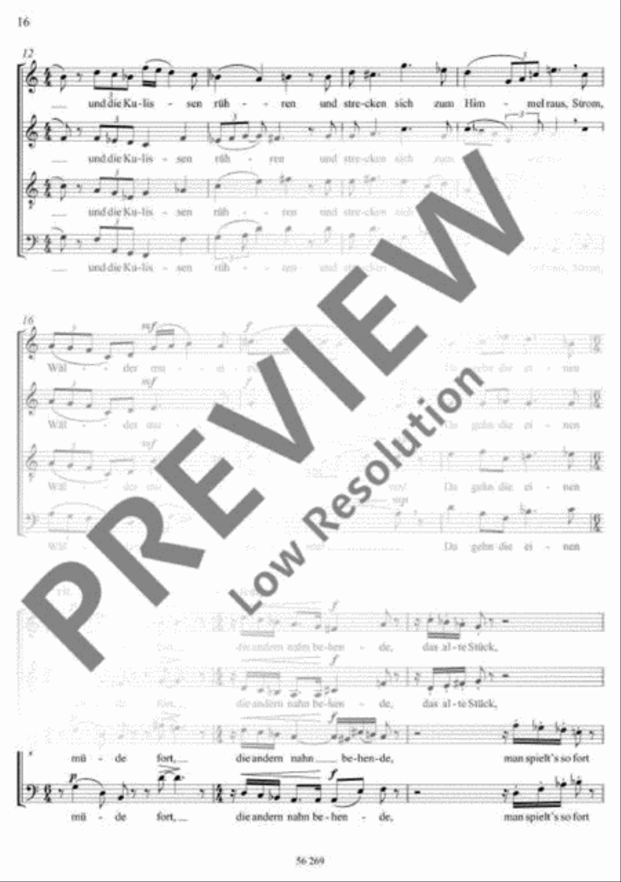 Sechs Eichendorff-Gesänge Mixed Choir scores gallery preview page 17
