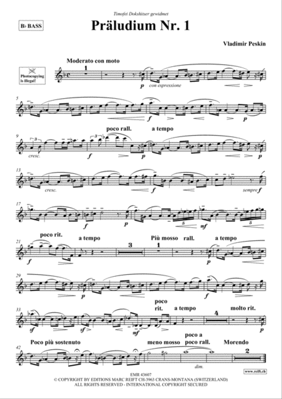 Praludium No. 1 Praludium No. 1 Piano Accompaniment scores gallery preview page 2