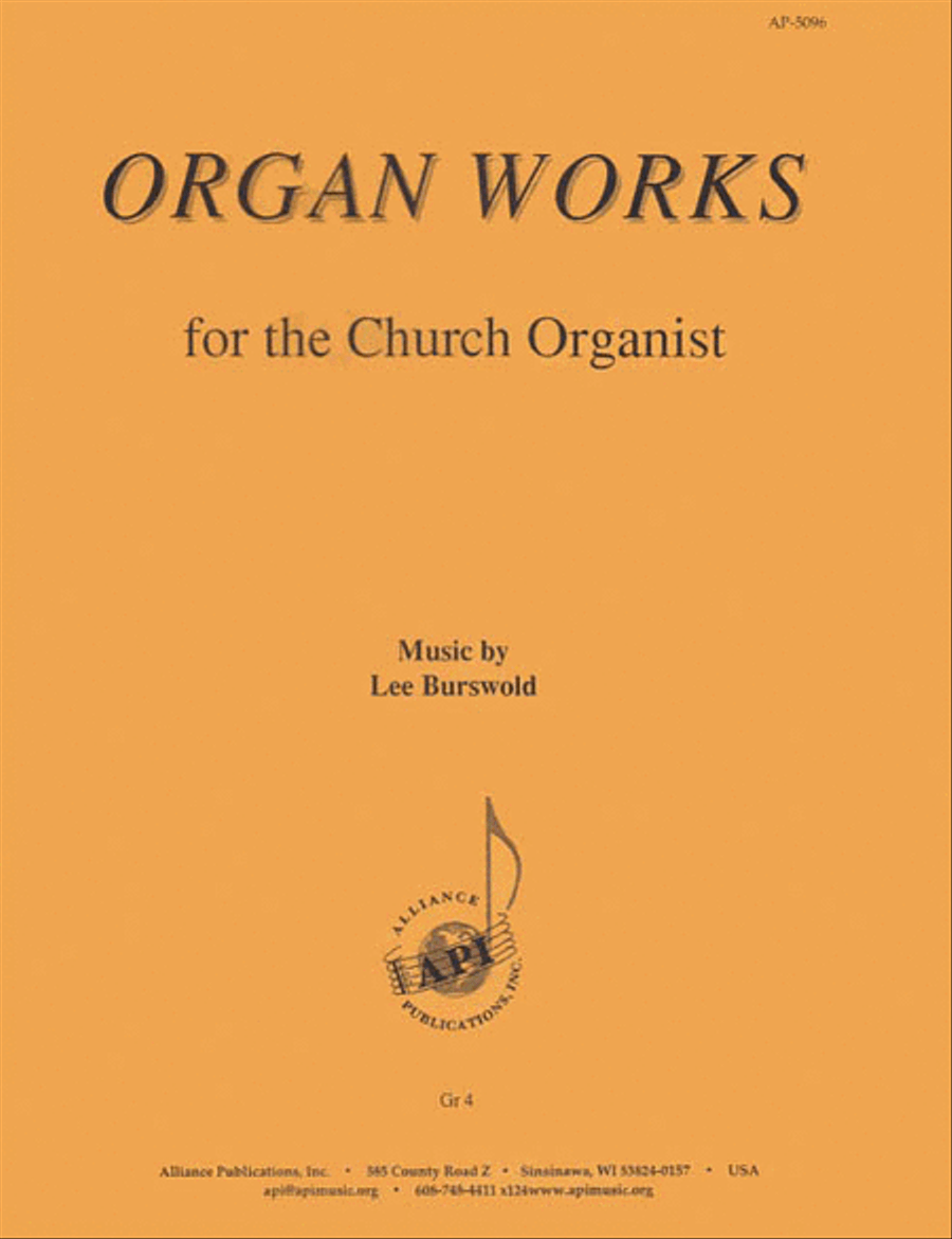 Book cover for Organ Works For The Church Organist