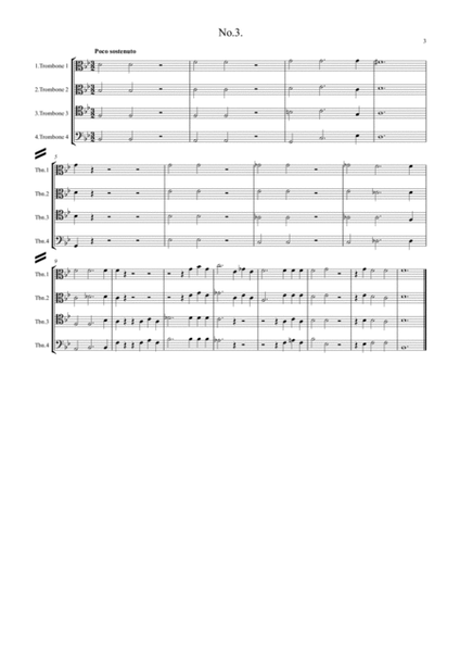 Beethoven: Drei Equale (Three Equali) WoO 30 - trombone quartet image number null
