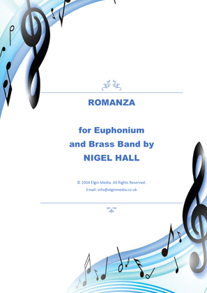Book cover for Romanza - Euphonium Solo with Brass Band