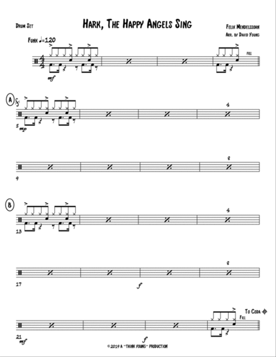 Hark, The Happy Angels Sing Jazz Ensemble scores gallery preview page 4